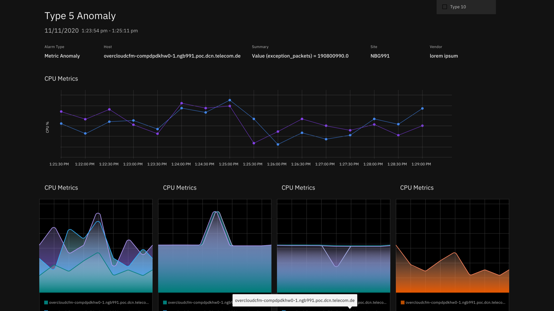 IBM · AIOps — Anomaly detection & root cause