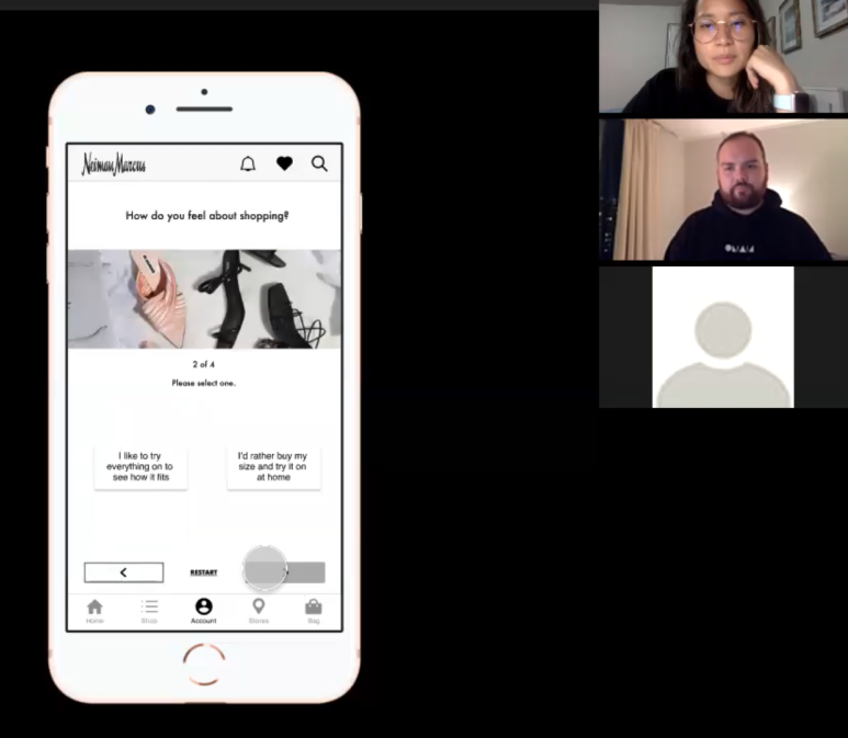 Neiman Marcus subscription — delivery and usability testing summary slide