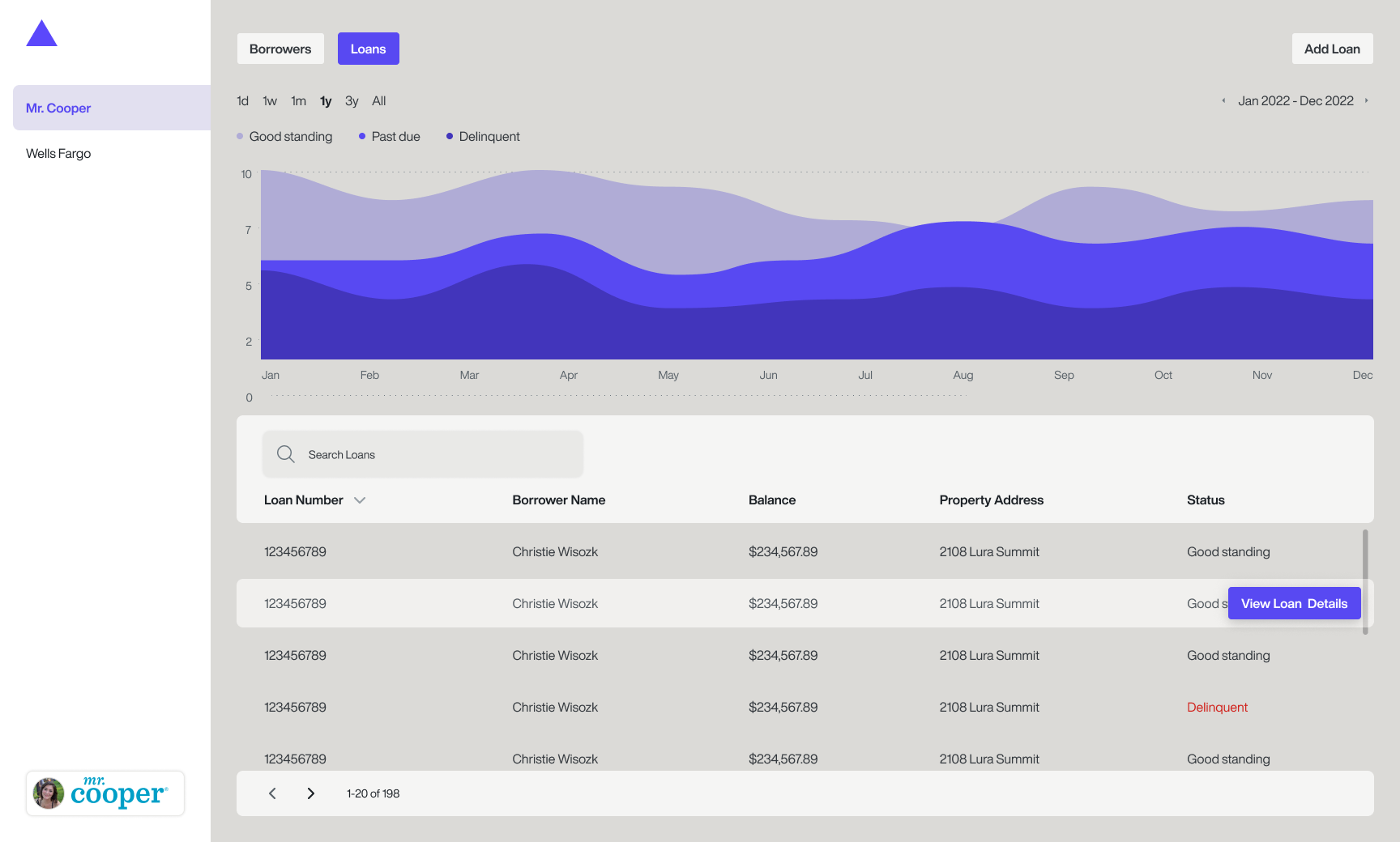 Moonshot loan view redesign