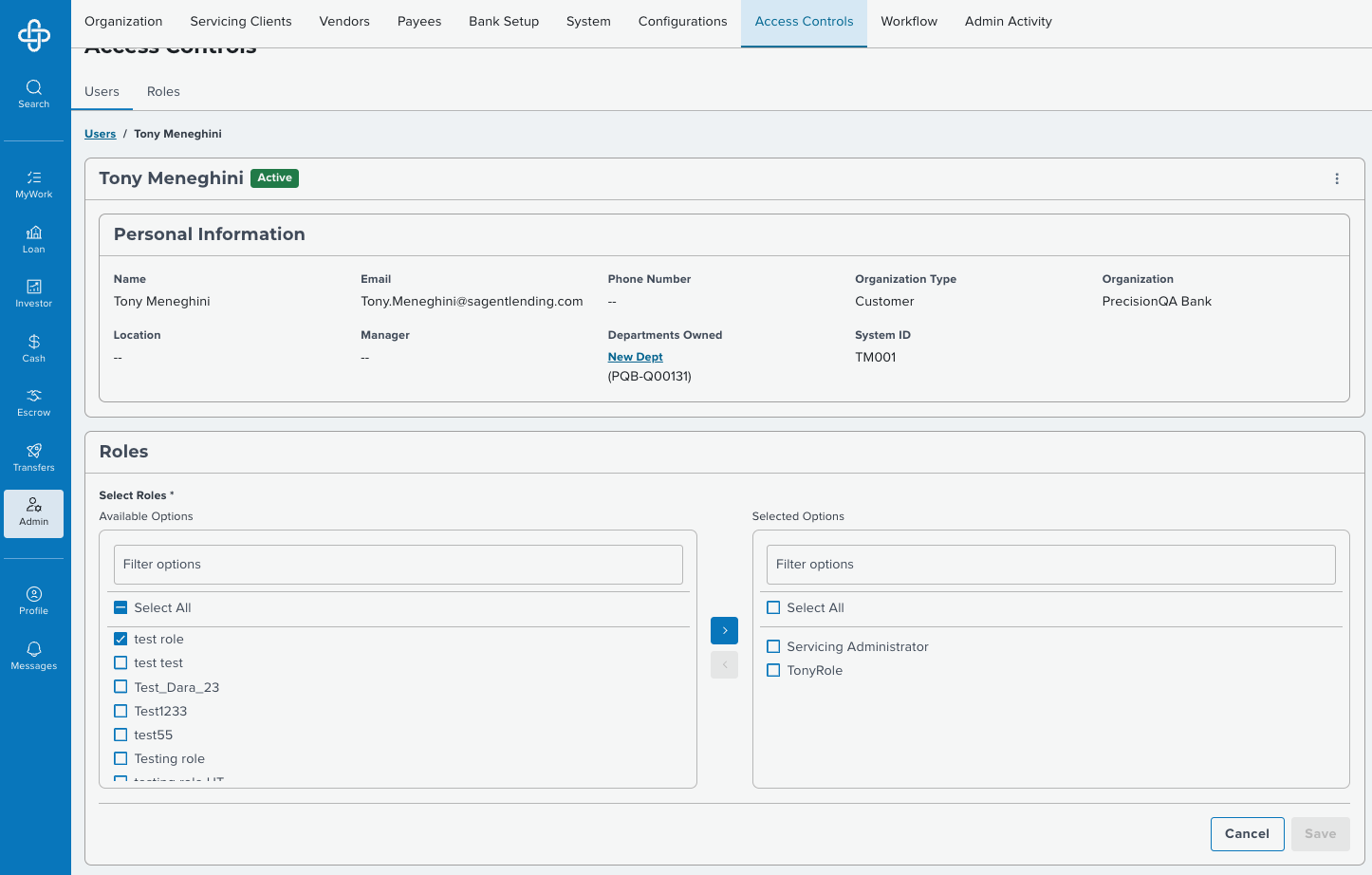 Dara role management before the redesign