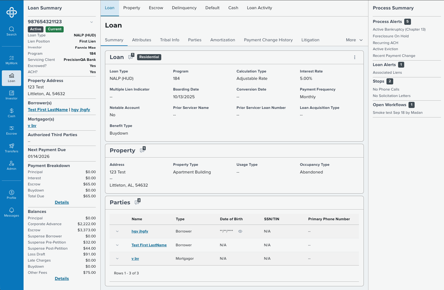 Dara Unified Loan View before the redesign